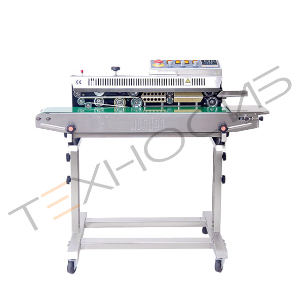 Роликовый конвейерный запайщик горизонтальный на консоли FRBM-810III SS (нерж.) Техно-Сиб - Купить с доставкой по всей России 