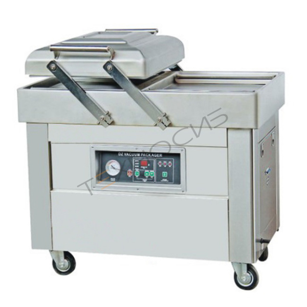 Напольная двухкамерная вакуум-упаковочная машина DZQ-400/2SB SS Техно-Сиб - Купить с доставкой по всей России 