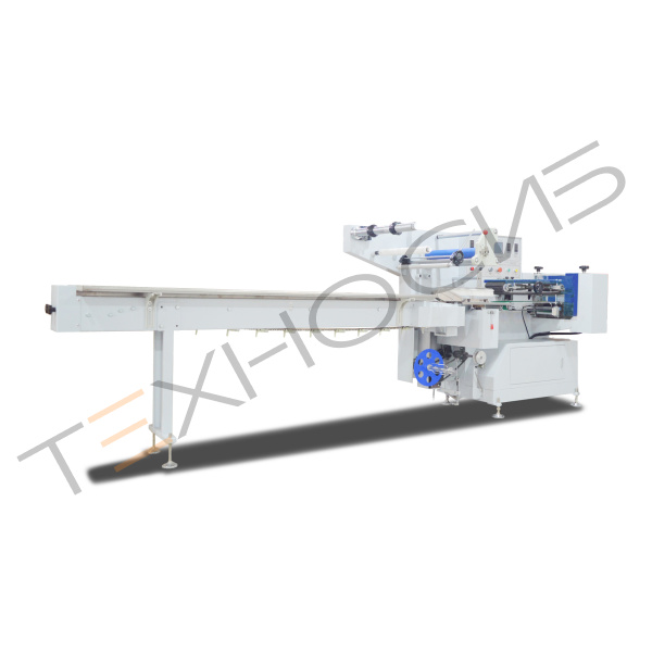 Горизонтальная упаковочная машина DXDZ-590A/180 (3 servo, ПОФ, bag L 150-350 mm, S - 330, bag W 30-180 mm, H 30-105 mm) Техно-Сиб - Купить с доставкой по всей России 