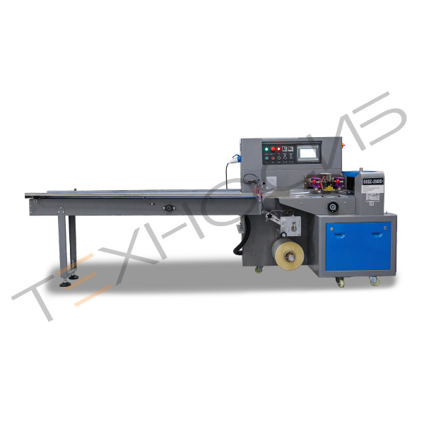 Горизонтальная упаковочная машина DXDZ-250XD (3 servo, лент. 150 мм, рег.форм., min bag L 65, H 40, 2-х позиц.нож) Техно-Сиб - Купить с доставкой по всей России 