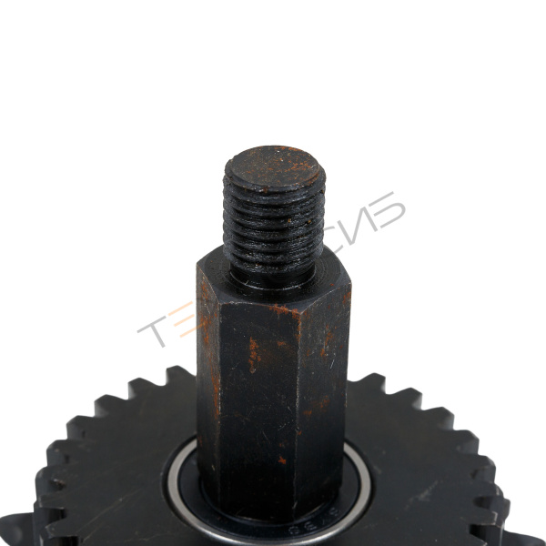 Двойная звездочка привода узла горизонтальной запайки в сборе со стойкой для DXDK-40 Техно-Сиб - Купить с доставкой по всей России 3