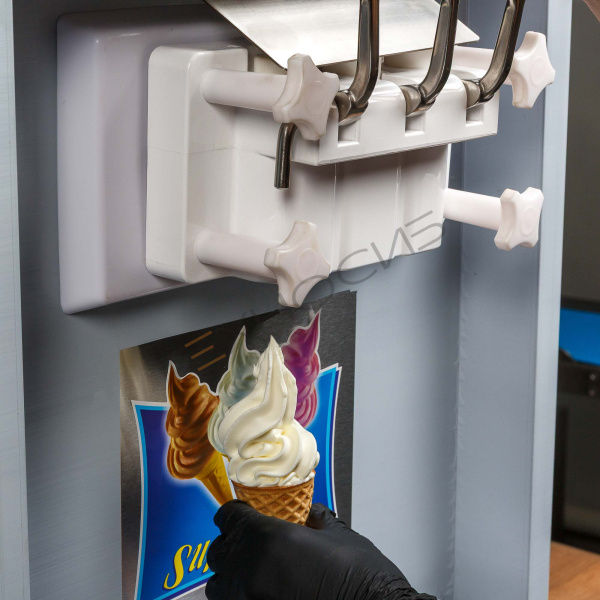 Фризер для мягкого мороженого HIM-03 с функцией ночного хранения и помпой (3 рожка) Техно-Сиб - Купить с доставкой по всей России 8