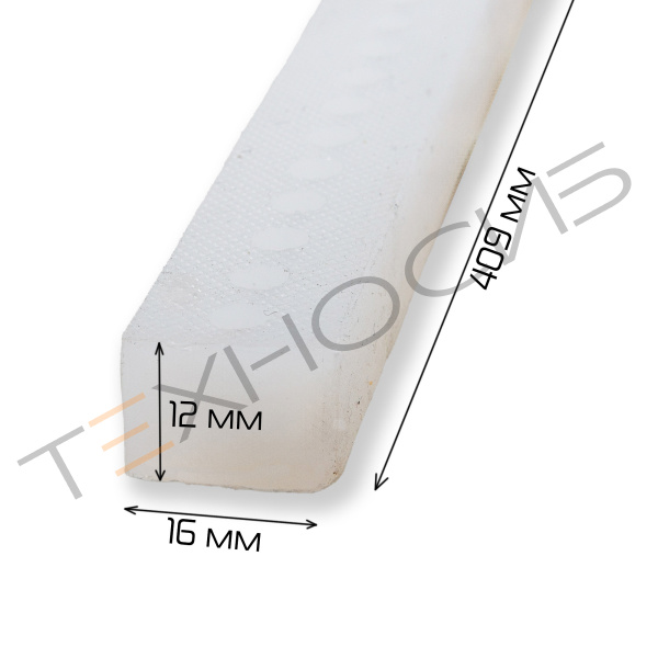 Резина силиконовая под сварочную планку DZ-400/2SB (12*16 мм) Техно-Сиб - Купить с доставкой по всей России 3