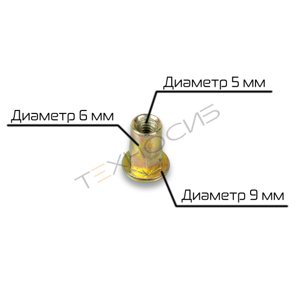 Резьбовая втулка стойки для HTS-225 Техно-Сиб - Купить с доставкой по всей России 3